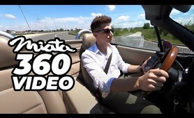 360 Video - NB Miata Drive to Cowboy Western Ranch Restaurant